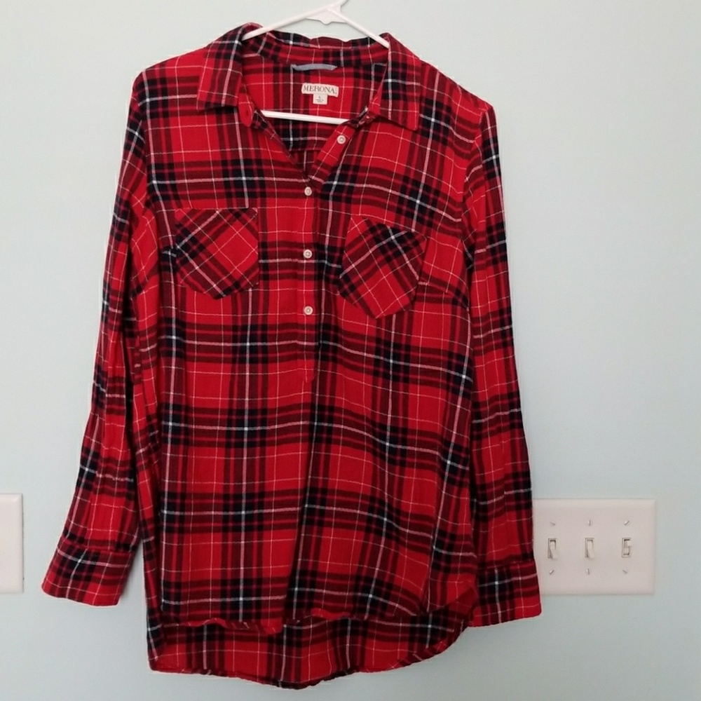 Plaid tunic